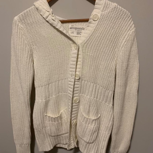 White Knit Cardigan - Picture 2 of 4